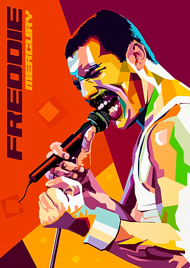 Freddie Mercury Pop Art