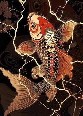 Kintsugi Koi Fish