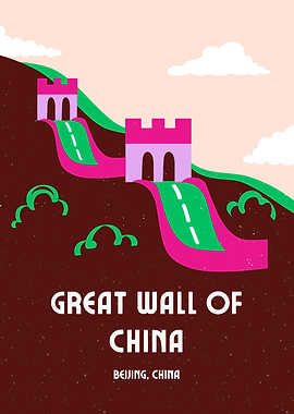 Great Wall of China Illustration