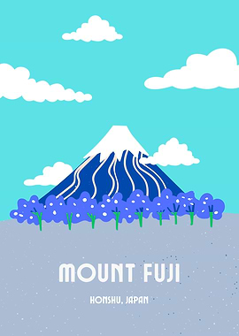 Mount Fuji Illustration
