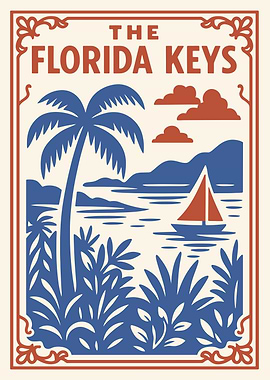 The Florida Keys Vintage Poster