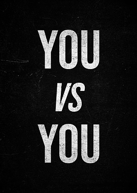 You vs You Text Art