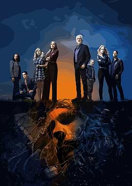 Criminal Minds Cast Standing on Cracked Earth