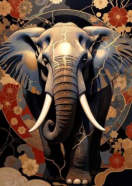 Kintsugi Elephant