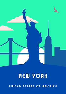 New York City Skyline Silhouette