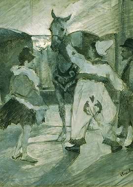 Circus Performers with Horse