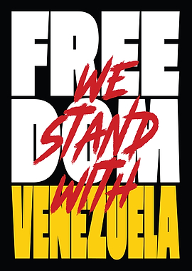 Freedom Venezuela Text Art