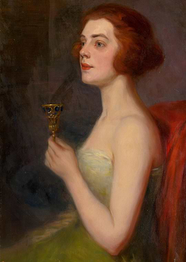 Portrait of a Woman with a Goblet