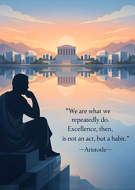 Aristotle's Wisdom by the Water