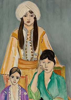 Three Women in Traditional Attire