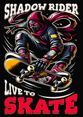 Shadow Rider Skateboarder