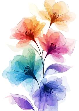 Watercolor Floral Arrangement