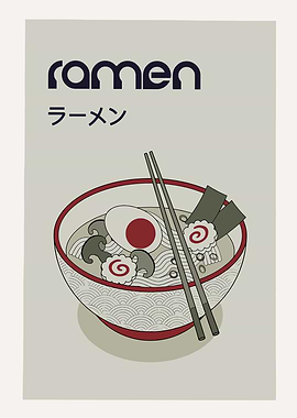Ramen Bowl Illustration