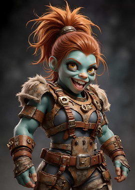 Fantasy Orc Warrior Woman