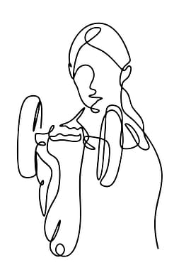 Woman lifting weights