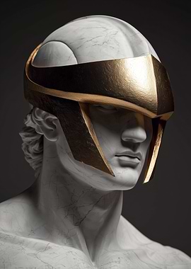 Neo Classical Vision – Marble & Gold Statement Art
