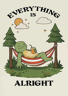 Turtle Relaxing in Hammock