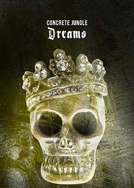 concrete jungle dreams - Skull with Crown