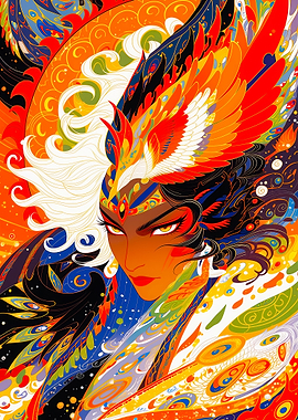 Phoenix Goddess Magic Portrait