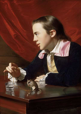 Boy with Chipmunk and Necklace