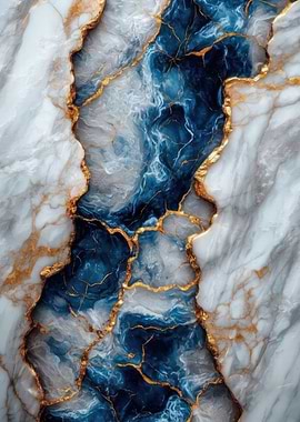 Abstract Marble and Gold Texture