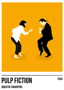 Pulp Fiction Dance Scene Minimalist Poster