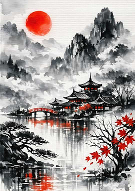 Japanese Landscape Painting