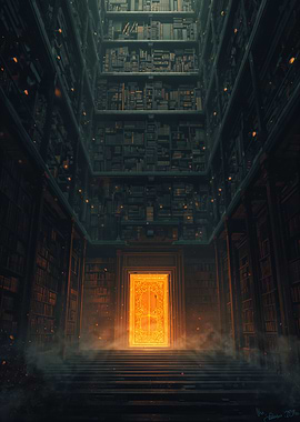 Enchanted Library Doorway