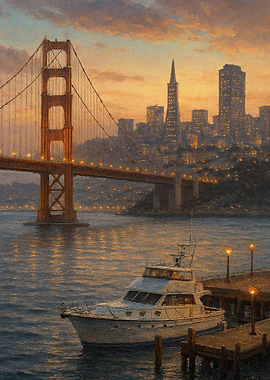 Golden Gate Bridge at Sunset