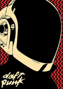 Daft Punk Helmet Poster