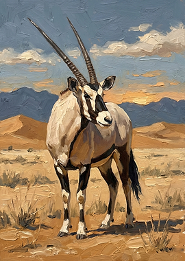 Oryx in the Desert
