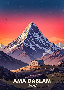 Ama Dablam Nepal Mountain Cabin