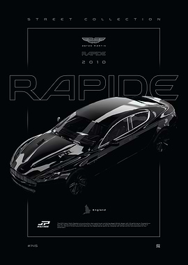 Aston Martin Rapide 2010 Poster