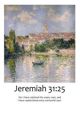 Jeremiah 31:25 Bible Verse Painting