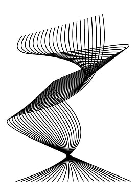 Abstract Swirling Lines