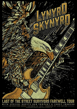Lynyrd Skynyrd Farewell Tour Poster