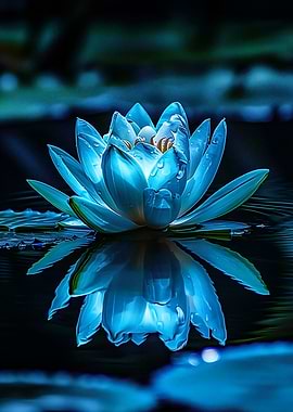 Blue Water Lily
