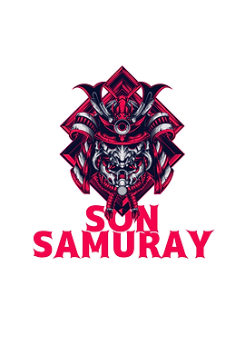 Samurai Mask with Text