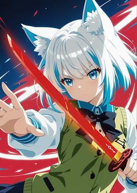 Anime Girl with Katana