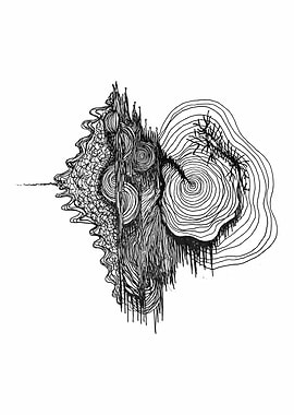 Abstract Ink Drawing