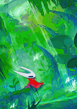 Hornet in a Lush Green Forest