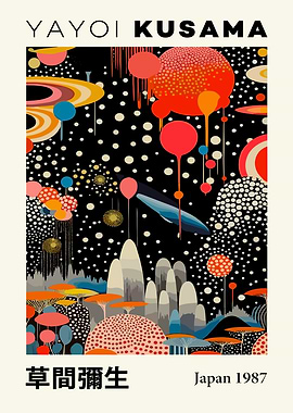 Yayoi Kusama Art Poster