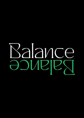 Balance Text Art