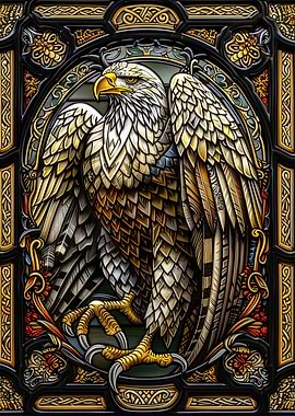 Majestic Eagle Stained Glass