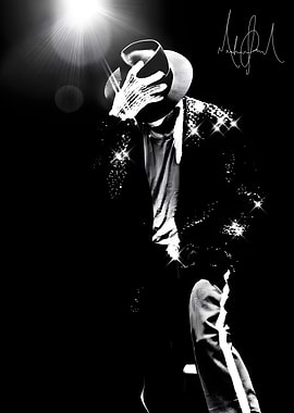 Michael Jackson in Iconic Pose