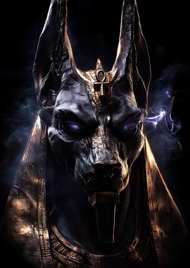 Anubis Egyptian God Portrait
