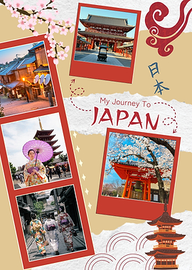 My Journey to Japan Collage