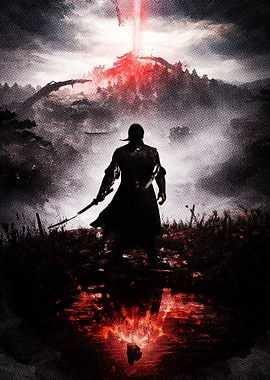 Warrior Facing Red Beam