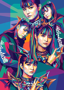 Babymetal Pop Art Portrait