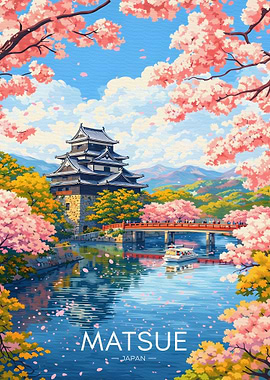 Matsue Castle Cherry Blossoms